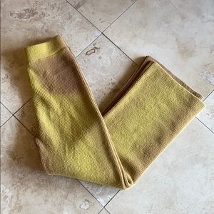 TOPSHOP golden brown tie dye knit pants